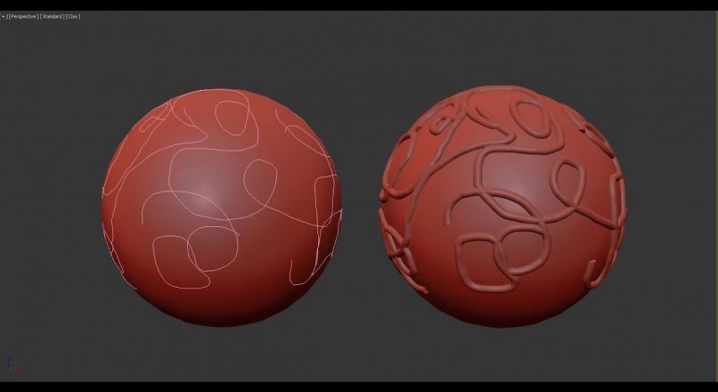 Hướng Dẫn Vẽ Đường Spline Trên Bề Mặt Poly Bất Kỳ Trong 3dsMax