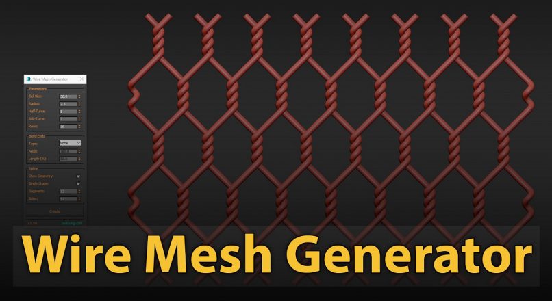 Hướng Dẫn Dựng Hình Nhanh Lưới Mắt Cáo Bằng Wire Mesh Generator Trong 3dsMax