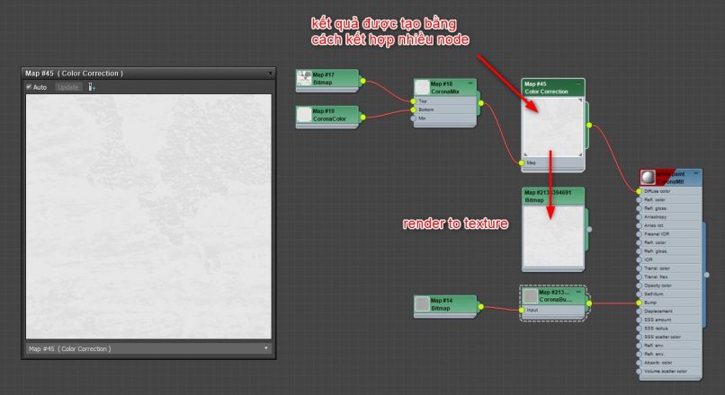 Hướng Dẫn Làm Giảm Thời Gian Render Bằng Cách Dùng Chế Độ Render Map Trong Bảng Vật Liệu Của 3dsMax