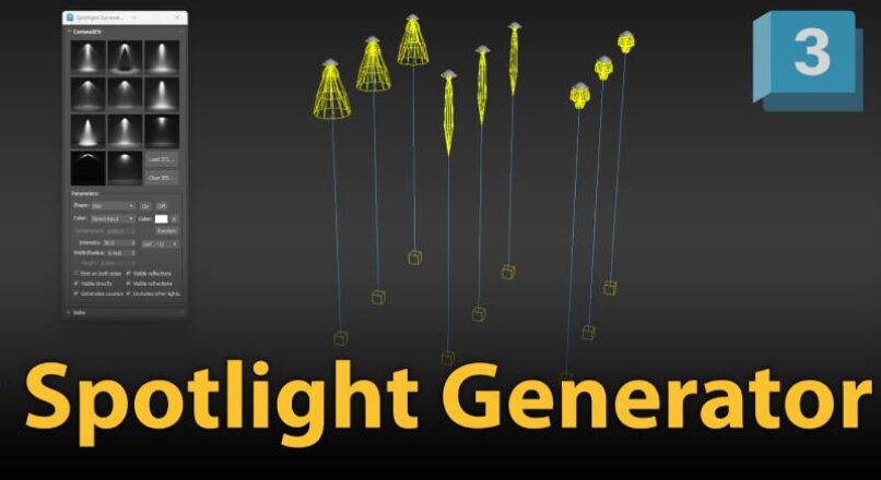 Hướng dẫn tạo nhanh đèn spotlight trong 3dsMax